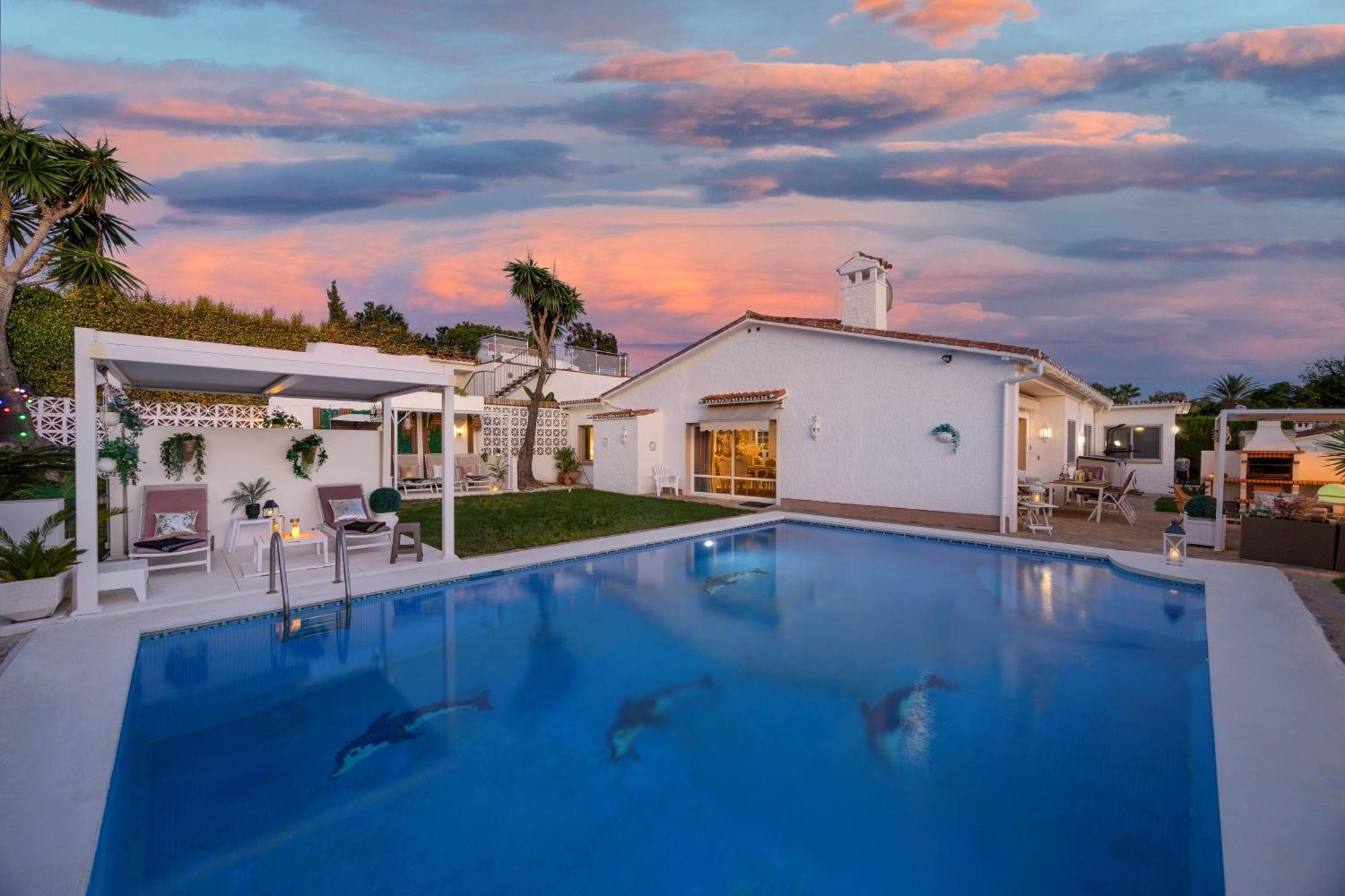 Villa Casacara Marbella Beachside Costabella -Spain Buitenkant foto