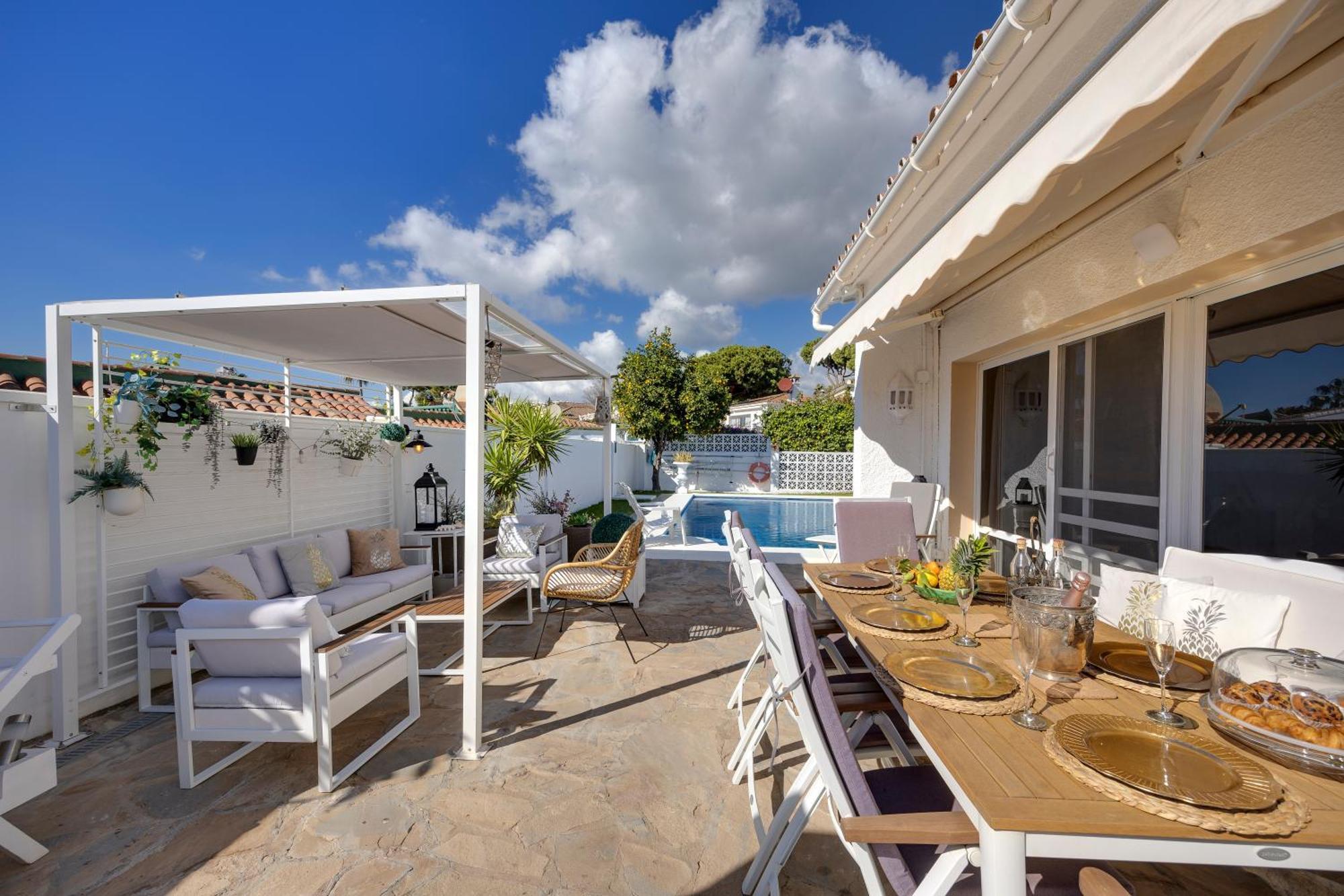 Villa Casacara Marbella Beachside Costabella -Spain Buitenkant foto