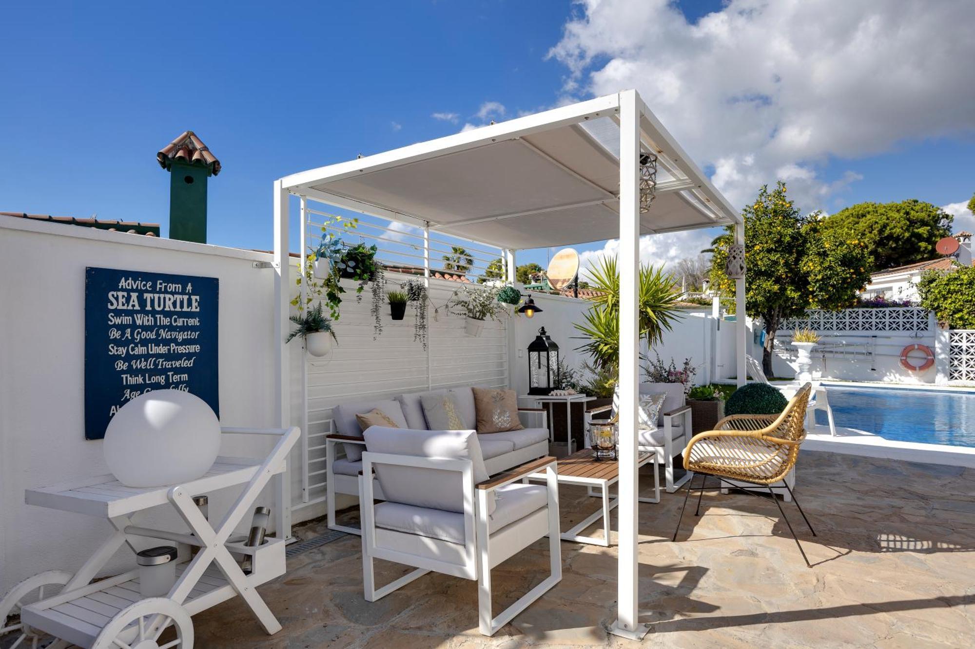 Villa Casacara Marbella Beachside Costabella -Spain Buitenkant foto
