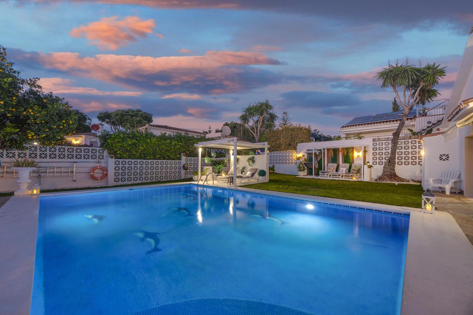 Villa Casacara Marbella Beachside Costabella -Spain Buitenkant foto