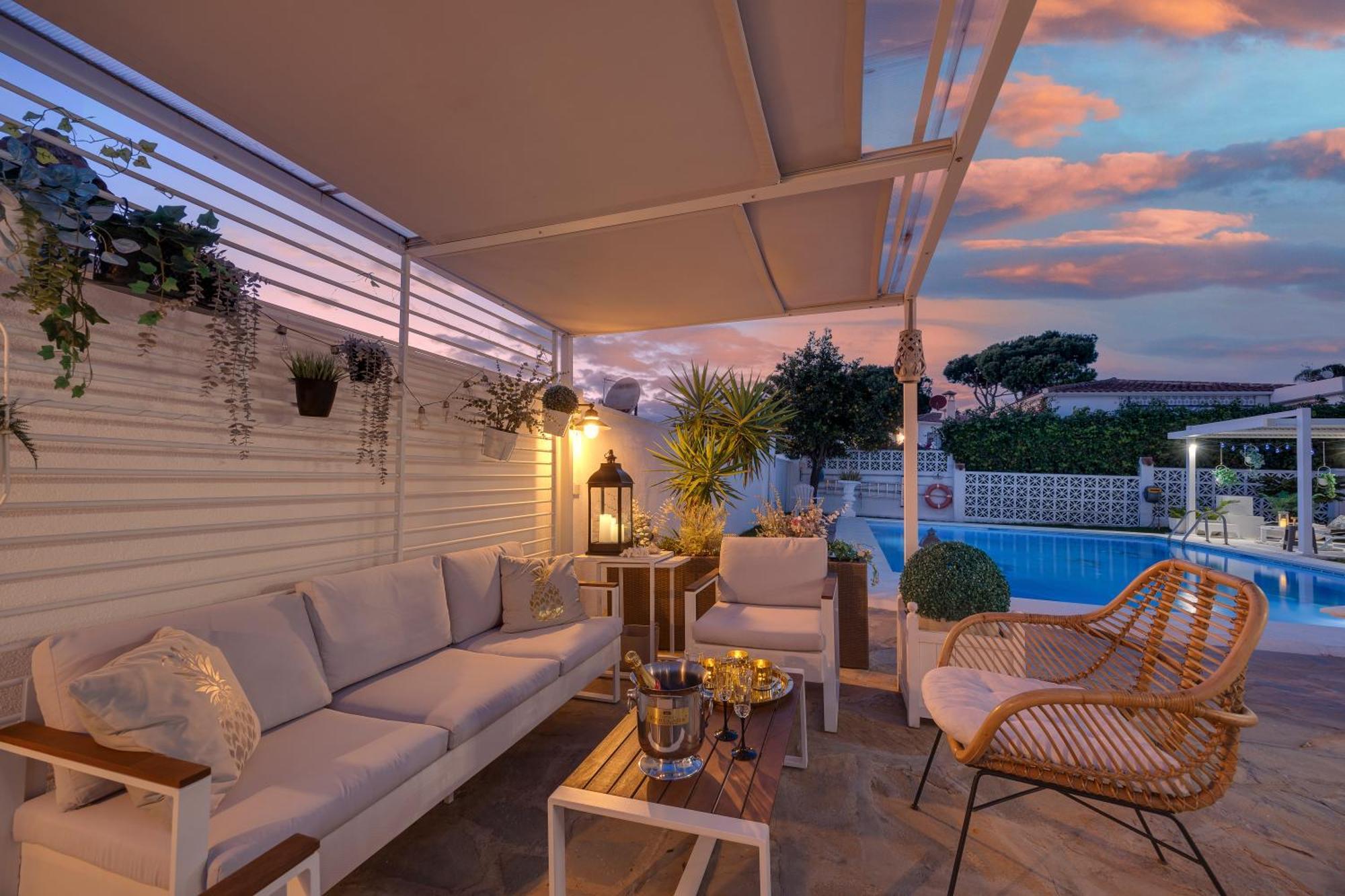 Villa Casacara Marbella Beachside Costabella -Spain Buitenkant foto